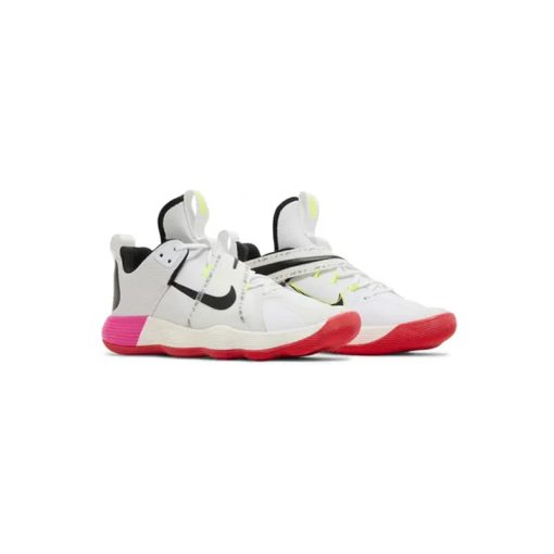 کتونی بسکتبال نایک ری اکت هایپرست سفید صورتی Nike React HyperSet LE Olympics