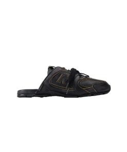 اسلیپر نیو بالانس میو میو ۵٣٠ مشکى چرم New Balance X Miu Miu 530 SI Leather Mules Black