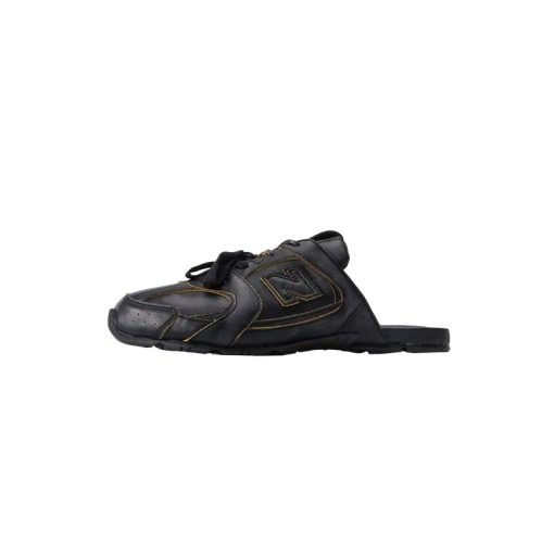 اسلیپر نیو بالانس میو میو ۵٣٠ مشکى چرم New Balance X Miu Miu 530 SI Leather Mules Black