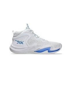 کتونی والیبالی اسیکس نوا سرج 3 سفید آبی Asics Nova Surge 3 White Blue