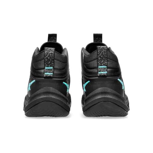 کتونی والیبالی اسیکس نوا سرج 3 مشکی آبی Asics Nova Surge 3 Black Blue