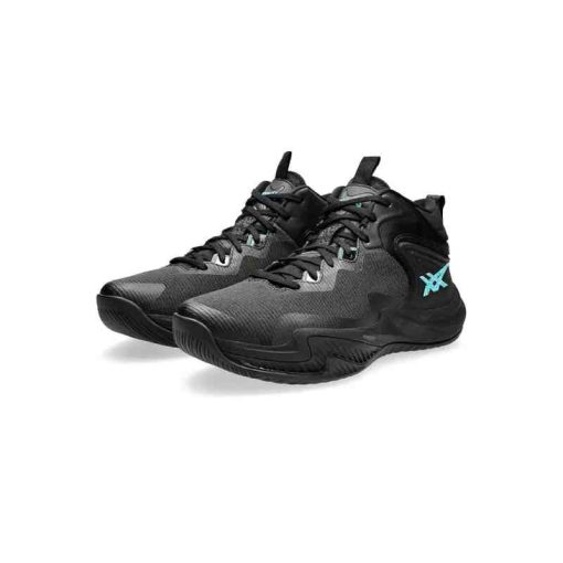 کتونی والیبالی اسیکس نوا سرج 3 مشکی آبی Asics Nova Surge 3 Black Blue