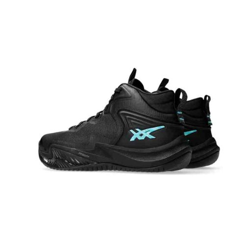 کتونی والیبالی اسیکس نوا سرج 3 مشکی آبی Asics Nova Surge 3 Black Blue