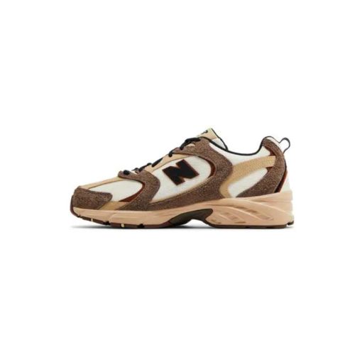 کتونی نیوبالانس 530 قهوه ای کرم New Balance 530 Dark Mushroom Incense