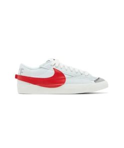 کفش نایک بلیزر جومبو ساق کوتاه سفید طوسی قرمز Nike Blazer Low Jumbo White University Red