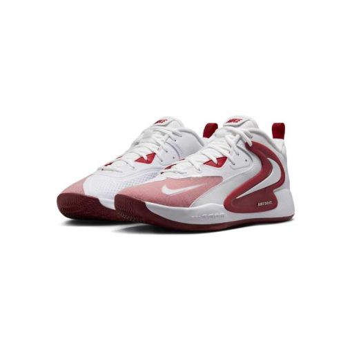 کتونی بسکتبال نایک هایپرست 2 سفید قرمز Nike React HyperSet 2 White Red