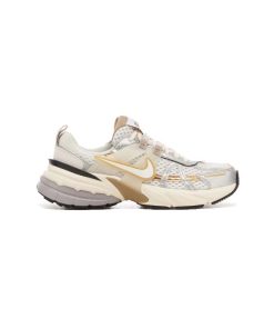 کتونی نایک راننیگ وی 2 کی زرد نقره ای Nike V2K Run Khaki Metallic Silver