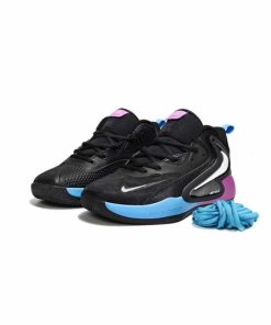 کتونی بسکتبال نایک هایپرست 2 مشکی آبی بنفش Nike React HyperSet 2 Black Blue Purple