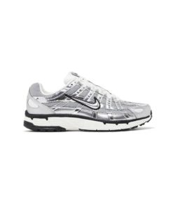 کتونی نایک پی 6000 سفید نقره ای متالیک Nike P-6000 Metallic Silver