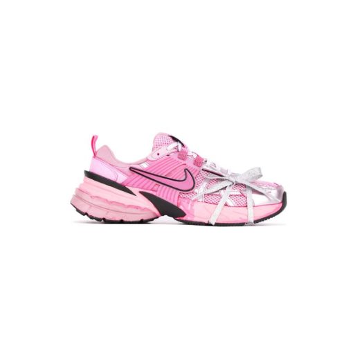 کتونی نایک راننیگ وی 2 کی صورتی نقره ای Nike V2K Run Pink Silver Runtekk
