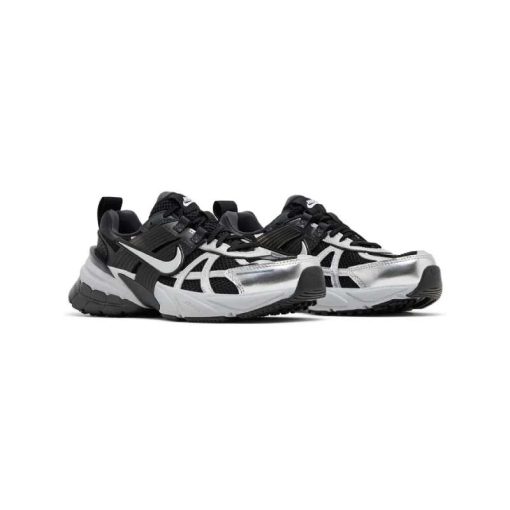 کتونی نایک راننیگ وی 2 کی مشکی نقره ای Nike V2K Run Black Metallic Silver