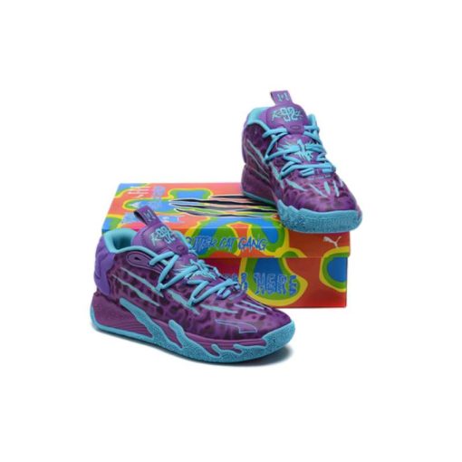 کتونی بسکتبال پوما ام بی 3 بنفش آبی Puma MB.03 Purple Blue