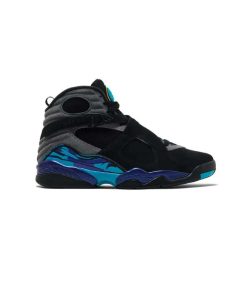 کتونی نایک ایرجردن 8 مشکی آبی Nike Air Jordan 8 Retro Aqua