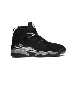 کتونی نایک ایرجردن 8 مشکی خاکستری کروم Nike Air Jordan 8 Retro Chrome