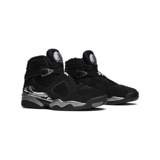 کتونی نایک ایرجردن 8 مشکی خاکستری کروم Nike Air Jordan 8 Retro Chrome