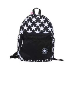 کوله پشتی کانورس آل استار مشکی سفید ستاره دار All Star Backpack Black White Star Patterned