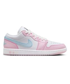 نایک ایرجردن 1 ساق کوتاه صورتی پنجه گربه Nike Air Jordan 1 Low Pink Cat