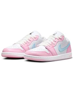 نایک ایرجردن 1 ساق کوتاه صورتی پنجه گربه Nike Air Jordan 1 Low Pink Cat