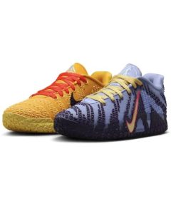کتونی نایک جا مورانت 3 زرد و آبی Nike Ja 3 Hustle & Flow
