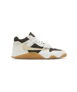 کتونی نایک ایرجردن تراویس اسکات جامپ من کرم قهوه ای Nike Travis Scott Jordan Jumpman Jack TR Sail