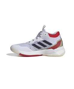 کفش والیبال آدیداس کریزی فلایت سفید قرمز Adidas CrazyFlight 5 Mid White Red