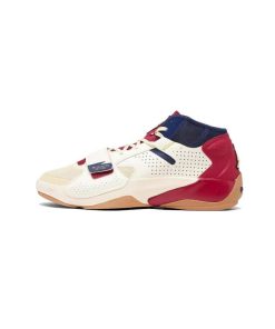 کتونی نایک جردن زایون 2 کرم سورمه ای زرشکی Nike Jordan Zion 2 Pelicans