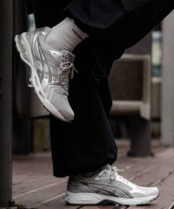اسیکس ژل کایانو 14 نقره ای سفید ASICS Gel Kayano 14 Silver White