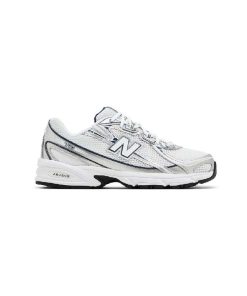 کتونی نیوبالانس 740 سفید سورمه ای New Balance 740 v2 White Navy Shadow Grey