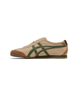 کفش کژوال اسیکس تایگر مکزیکو بژ و سبز Asics Onitsuka Tiger Mexico 66 Beige Grass Green