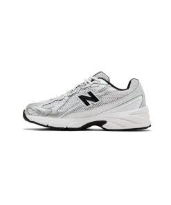 کتونی نیوبالانس 740 سفید مشکی New Balance 740 v2 White Silver Metallic Black