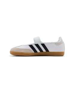 کفش کژوال آدیداس سامبا جین سفید مشکی Adidas Samba Jane White Alumina Gum