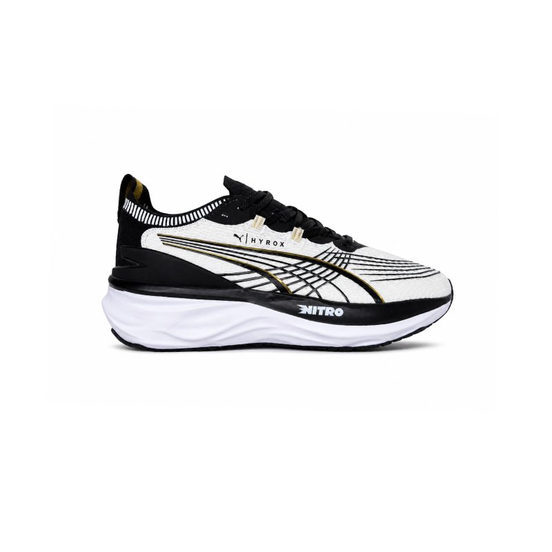 کتونی پوما نیترو هیراکس مردانه سفید مشکی Puma Nitro Hyrox White Black